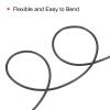 MECCANIXITY 2 Pcs 3.5mm Aux Cable, 9.8 ft 3 Pole Nylon Braided Male to Male Audio Cable Cord, Hi-Fi Stereo Sound Audio Cable for Earphones, Smart Phones, Speakers,Silver view 4