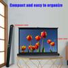 BEWEGNLNHK Retractable Projection Screen 20in 30in 40in 50in Manual Pull Up Projector Screen, Floor Standing Movie Screen for Home Cinema Office Outdoor Travel(20Inch (16:9)) view 3