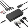 11 in 1 Docking Station with 4K@60HZ HDMI+VGA, Pro Docking Station Power Supply for Pro 11/10/9/8/X/7/6/5/4/3, Laptop Go, Laptop 6-1, Book 3/2/1 view 1