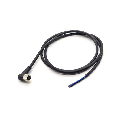 16.4ft M8 3 Pin Female Connector Cable, A Code Right Angle Single Female Profibus Cable Electrical PVC Sensors Cable Industrial Molded Cable for Fieldbus Module AWG24 60V 4A (5 Meter)
