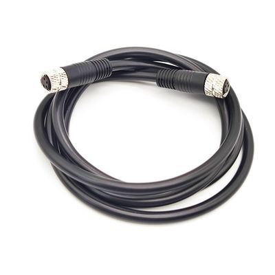 1.64ft M8 4 Pins Double Female Connector Cable, A Code Straight Profibus Cable Female to Female Electrical PVC Sensors Cable Industrial Molded Cable for Fieldbus Module AWG24 30V 4A (0.5 Meter)