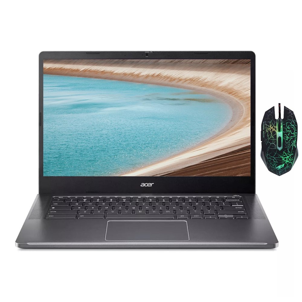 acer Chromebook Plus 514 Laptop, 14" IPS FHD Touchscreen Laptop, Intel Core i3-N305, 8GB LPDDR5 RAM, 512GB SSD, WiFi, Bluetooth, FHD Camera, Chrome OS, Protective Sleeve Included