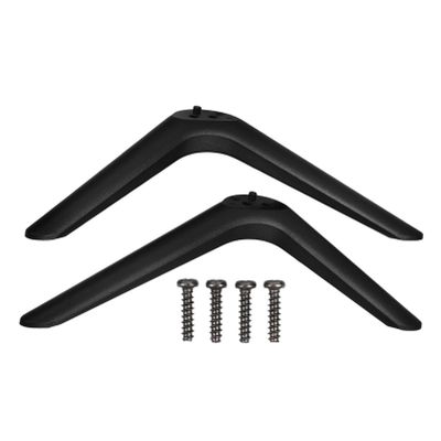 Cabilock 1pair Tv Stand Legs Adjustable Replacement Base for Tabletop Tvs Sturdy Plastic Feet Double for Use