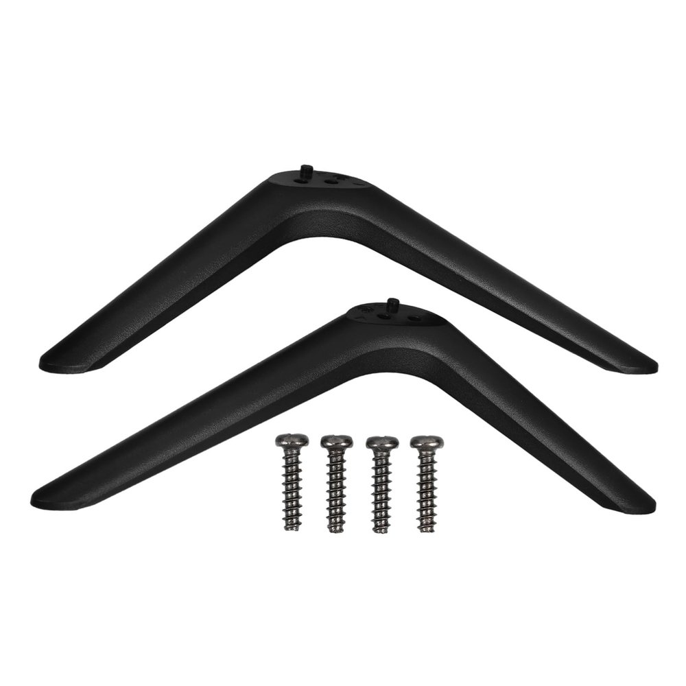 Cabilock 1pair Tv Stand Legs Adjustable Replacement Base for Tabletop Tvs Sturdy Plastic Feet Double for Use