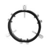 90/100/110/120/130mm 3-Point Fixation Ring Astronomical Telescope Photography Accessories(Black 90mm) view 1