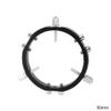 90/100/110/120/130mm 3-Point Fixation Ring Astronomical Telescope Photography Accessories(Black 90mm) view 2