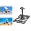 Adjustable Roof Mount Mounting Kit with Gen 3 Duct Adapter for Internet Kit Satellite Gen 3 Pole Mount - Alloy Steel and PC Material - No Drill Installation view 2