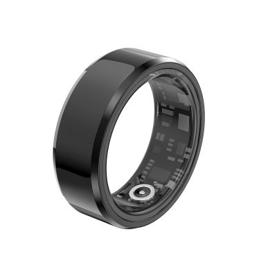 UEGFSIJRF Sleep Fitness Tracker,Smart Ring Health Tracker Ip68 Waterproof Temperature Monitoring Pedometers Multifunctional Wearable for Outdoor Sports(Black,#11)