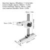 Universal Microscope Rail Rail Holder 300mm Long with Adjustable Column Length 295mm Lens Connector Diameter 76mm Column Diameter 32mm Adaptable to Microscope Cameras view 3