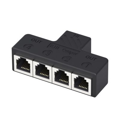 FeiYeup Converter Adapter HeOTER 3 Way/4Way RJ11 6P6C Telephone Splitters Adapter Port for Home and Office Use Strong Anti-Interference Ability