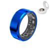 UEGFSIJRF Sleep Fitness Tracker,Smart Ring Health Tracker Ip68 Waterproof Temperature Monitoring Pedometers Multifunctional Wearable for Outdoor Sports(Blue+Charging case,#7) view 1
