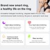 UEGFSIJRF Sleep Fitness Tracker,Smart Ring Health Tracker Ip68 Waterproof Temperature Monitoring Pedometers Multifunctional Wearable for Outdoor Sports(Blue+Charging case,#7) view 3