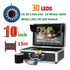 10 Inch 15M/30M/ 50M Fish Finder Underwater Fishing Camera 15pcs White LEDs + 15pcs Infrared Lamp for Ice/Sea/River Fishing for Fish Discovery view 2