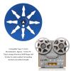 1/4 7 Inch Empty Tape Reel, 8 Hole 7inch Open Reel Sound Tape Empty Reel, Aluminum Alloy Empty Tape Reel Recording Take Up Reel for ReVox Studer (Blue) view 3