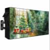 Outdoor TV Cover 40 to 43 Inch, Green Ink Painting Xmas Tree Window View TV Screen Protector with Zipper and Pocket Waterproof/Weatherproof 40"L x 25"H TV Cover for Outside Decor view 1