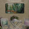 Outdoor TV Cover 40 to 43 Inch, Green Ink Painting Xmas Tree Window View TV Screen Protector with Zipper and Pocket Waterproof/Weatherproof 40"L x 25"H TV Cover for Outside Decor view 3