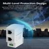 CERRXIAN Ethernet Surge Protector Gigabit PoE DIN Rail RJ45 Network Surge Protector LAN Network CAT5/CAT6 Thunder Arrestor for Surveillance Systems 5V / PoE 48V (36mm DIN-Rail mounting) view 3