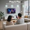 SUIDEK Wireless HDMI Display Dongle Adapter, USB-C to HDMI Transmitter and Receiver 4K Decode 1080P@60Hz Output,98FT/30M Stream Video from Laptop/PC/Smartphone to TV/Projector/Monitor view 4