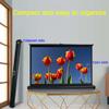 BEWEGNLNHK Small Projector Screen 20/30 Inch Home Theater Projection Screen Portable Tabletop Screen Retractable Movies Screen Floor Standing/Table Top(40inch 16:9) view 2