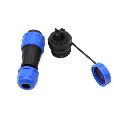 ZBLZGP Solder-Free Screw Connection IP68 Panel Mount TY16 3 Pin 10A Male Female Power Plug Circular Waterproof Back Nut Reverse Mount Connector