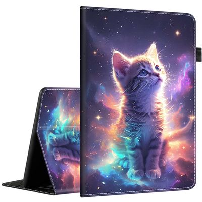 Case for 6.8" Kindle Paperwhite (11th Gen-2021) and Kindle Paperwhite Signature Edition, Light Shell Cover with Auto Wake/Sleep for Kindle Paperwhite 2021 E-Reader Cosmic Space Kitten