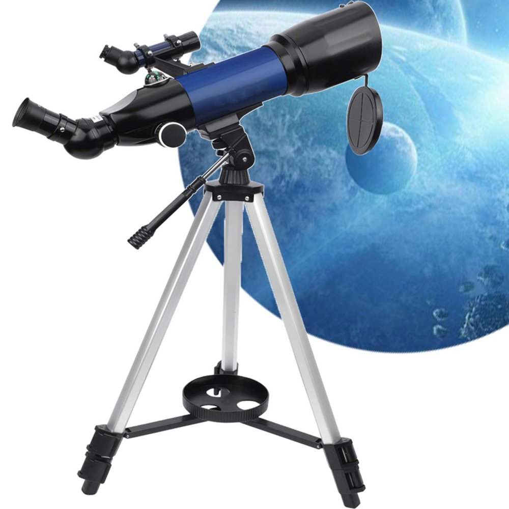 70Mm Portable Refractor Telescope - Fully-Coated Glass Optics 400Mm Focal Length Maximum Magnification 300