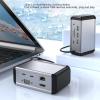 12 in 1 USB C Hub Laptop Docking Station with USB 3.0 and Rj45, a Versatile Docking Hub for Enhancing Laptop Connectivity and Productivity view 2