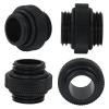 LVADUHF 4 pack G1/4" 5mm Male to Male Extender Fitting, Extension Fitting water Cooling Connector for Computer Water Cooling System, Black view 2