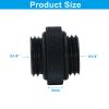LVADUHF 4 pack G1/4" 5mm Male to Male Extender Fitting, Extension Fitting water Cooling Connector for Computer Water Cooling System, Black view 3
