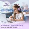 acer Kids Headphones Wired for School - Over-Ear 85/94dB Volume Limiter 3.5mm Jack Foldable Stereo Sound Headset for Toddlers Girls Boys Travel Learning Entertainment Tablet Kindle iPad PC,Pink Purple view 3