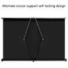 BEWEGNLNHK 20 30 40 50Inch Mobile Projector Screen Manual Pull Up Projection Screen Portable HD 4K Movie Screen, Outdoor Movie Projection Screen Pull-Out Style(20inch 16:9) view 3