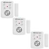 3 Pack Door Alarms with Delay When Left Open 130db Window Break Sliding Siren Vibration Detect Sensor for Home, Apartment Security. Keypad Intruder Burglar Entry Alert. Pool Alarm for Kids Safety view 1
