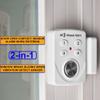 3 Pack Door Alarms with Delay When Left Open 130db Window Break Sliding Siren Vibration Detect Sensor for Home, Apartment Security. Keypad Intruder Burglar Entry Alert. Pool Alarm for Kids Safety view 3
