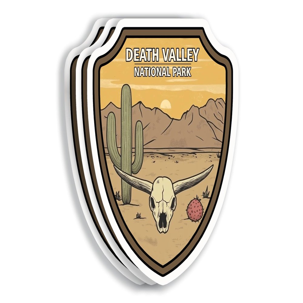 (3 Pack 3X3) Death Valley National Park Stickers - National Park Waterproof Sticker - Travel Parks Sticker - Stormlight Archive Sticker - Laptop Phone Bottle Bookish Decal