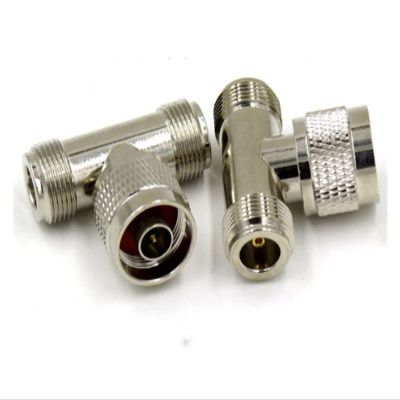 1PC Compatible With 3 Way Connector N Male Jack To 2 N Female Triple T In RF Adapter Outdoor/Indoor Antenna/Signal Repeater N Male Connector