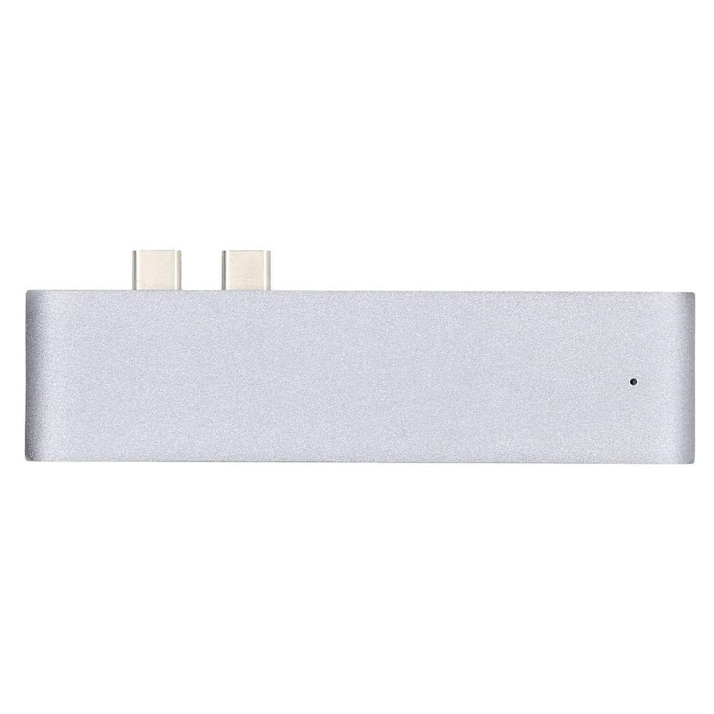 7 in 1 Type C 4K Card Reader Hub, USB3.1 Docking Station, High Speed 10Gbps Data Transfer, Aluminum Alloy Material, Type C Ports, Anti Scratch Long Life Design, for