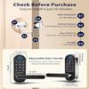 EUUKAITARY Keyless Entry Door Lock, Fingerprint Door Lock with Handle, Smart Locks for Front Door and Bedroom, WiFi Electronic Locks, App Remote Control, Digital Keypad with Knob, Auto-Lock view 2
