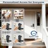 EUUKAITARY Keyless Entry Door Lock, Fingerprint Door Lock with Handle, Smart Locks for Front Door and Bedroom, WiFi Electronic Locks, App Remote Control, Digital Keypad with Knob, Auto-Lock view 4