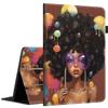 Case for 6" Kindle Paperwhite 5th/6th/7th/10th Gen e-Reader (2012-2018 Release) - PU Leather Sleeve Cover with Auto Sleep/Wake for Kindle Paperwhite 4/3/2/1 6" Africa American Black Pretty Girl view 1