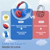 acer Kids Headphones - Over-Ear 85/94dB Volume Limiter, 3.5mm Jack Foldable Stereo Sound Headset for Toddlers Girls Boys Travel Learning Entertainment Tablet Kindle iPad PC,Blue Red, HK03 view 3