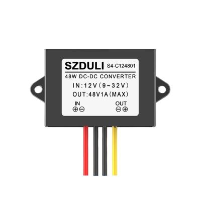 IJPDXOLBQ 12V Liter 48V1A DC Power Boost Converter 12V to 48V Automotive Power Supply Module Transformer(12V to 48V 1A)