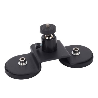 Mini Magnetic Car Mount, Adjustable Angle Car Roof Magnetic Mount with 2 Magnetic Bases, Dish Antenna Mounting Bracket for Car RV Boat, Easy Install on Metal Surfaces