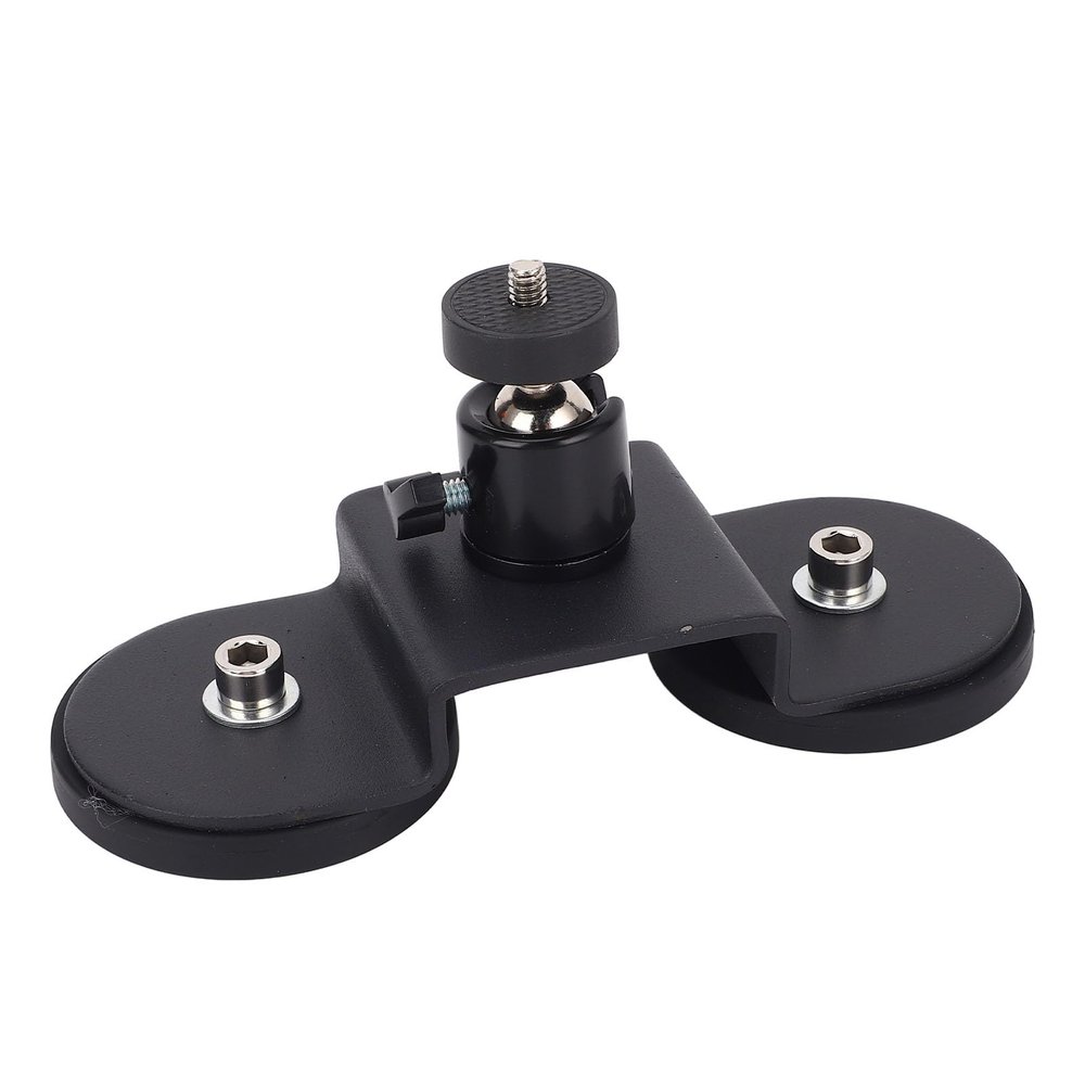 Mini Magnetic Car Mount, Adjustable Angle Car Roof Magnetic Mount with 2 Magnetic Bases, Dish Antenna Mounting Bracket for Car RV Boat, Easy Install on Metal Surfaces