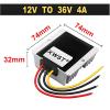 IJPDXOLBQ DC to DC Boost Converter 12V to 36V Step Up Power Inverter Stabilizer 1-30A Voltage Regulator Module Waterproof(4A Aluminum L) view 2