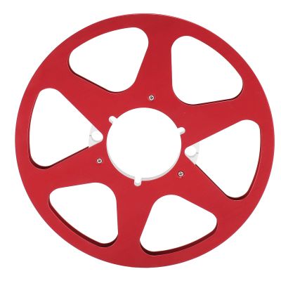 1/4 10 Inch Empty Tape Reel, 6 Holes Open Reel Audio Tape Empty Reel Aluminum Reel Tape Reel, Sound Tape Takeup Reel for Opening Machine Part