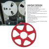 1/4 10 Inch Empty Tape Reel, 6 Holes Open Reel Audio Tape Empty Reel Aluminum Reel Tape Reel, Sound Tape Takeup Reel for Opening Machine Part view 2