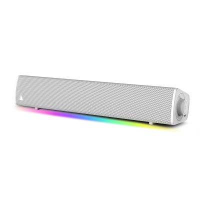 CREATIVE Sound Blaster GS3 Compact RGB Gaming Soundbar with SuperWide Technology, Powered by USB, Bluetooth 5.4, Headphone Port Sports, for PC and Mac (White)