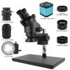 Microscope Observation for Phone PCB Soldering Repair Lab Industrial 7X 45X Simul Focal Trinocular Stereo Microscope 4K 2K 48MP 1080P VGA HDMI USB Camera(13MP VGA) view 3