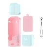 XBERSTAR Pocket 3 Silicone Case for DJI OSMO Pocket 3 Case Silicone Cover Lens Screen with Anti-Lost Rope, Pink Blue view 1