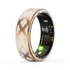 UEGFSIJRF Enamel Smart Ring,Smart Wearable Ip68 Waterproof Health Ring Step Counting Records Sleep Calories Exercise Tracker Fitness Tracker Sport Ring(Gold,#12) view 1